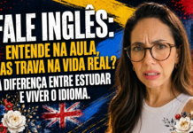 Por que você entende inglês na aula, mas trava em situações reais? A diferença entre estudar e viver o idioma